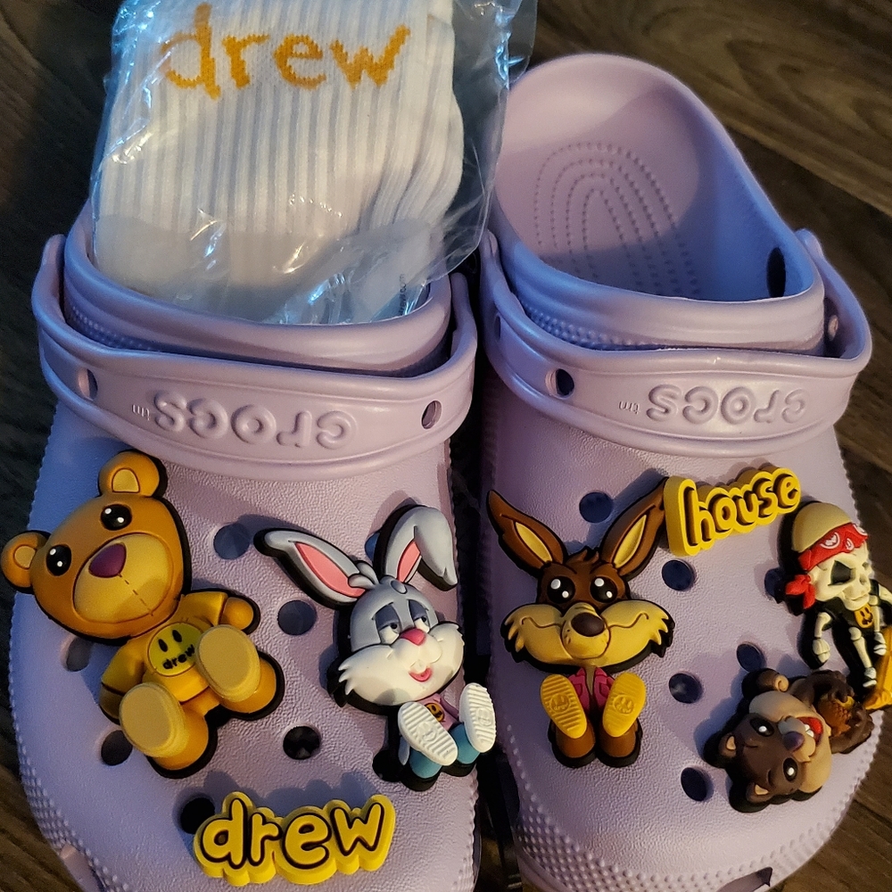 Justin Bieber + Drew House Crocs